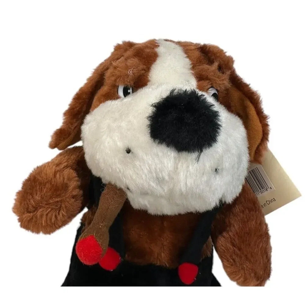Vintage Plush Dog with Pipe Pick a Pet Plush Brooklyn Doll Toy & Nov‎ Co Inc